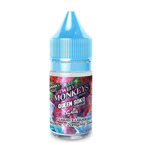 Queen Soko Iced Salts - Twelve Monkeys (30mL)